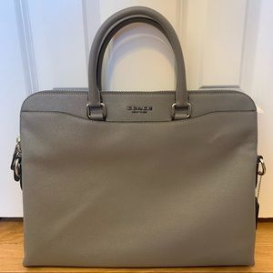 Coach Beckett Heather Grey Portfolio Briefcase